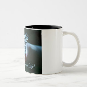 Wählen Sie das Leben! Zweifarbige Tasse