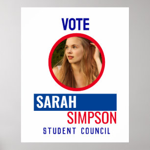 Wählen Sie den Klassensprecher: Schülervertretungs Poster