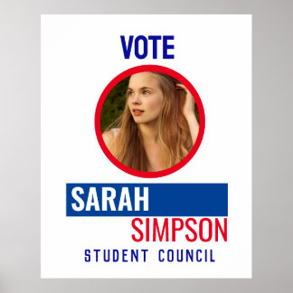 Wählen Sie den Klassensprecher: Schülervertretungs Poster