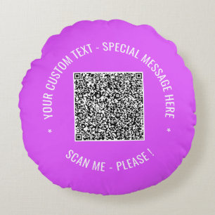 Wählen Sie die Farbe Ihres QR-Codes für den benutz Rundes Kissen