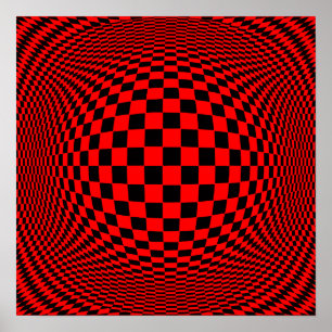 Wählen Sie die Hintergrundfarbe Op Art Poster