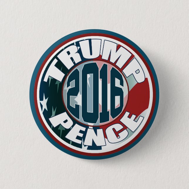 Wählen Sie Donald- TrumpMike-Pennys 2016 Button (Vorderseite)