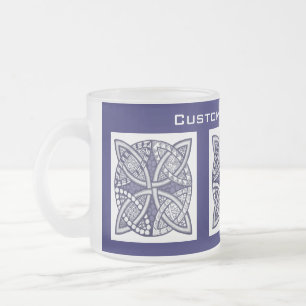 Wählen Sie ein farbiges Dekorationsmuster für Knot Mattglastasse