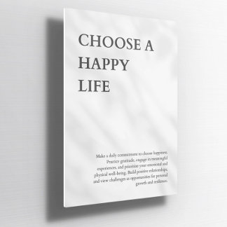 Wählen Sie ein "Happy Life Custom International Po Poster