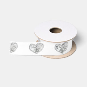 Wählen Sie eine beliebige farbige Liebe aus. Satinband