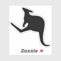 Wählen Sie eine Color Kangaroo-Silhouette aus