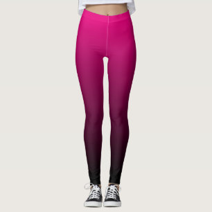 Wählen Sie eine Farbe schwarz Ombre Leggings