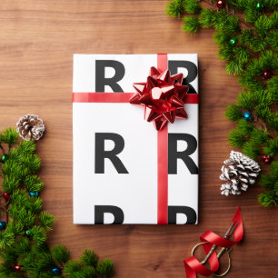 Wählen Sie einen beliebigen Buchstaben Schriftar Geschenkpapier