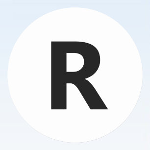 Wählen Sie einen beliebigen Buchstaben Schriftar Runder Aufkleber