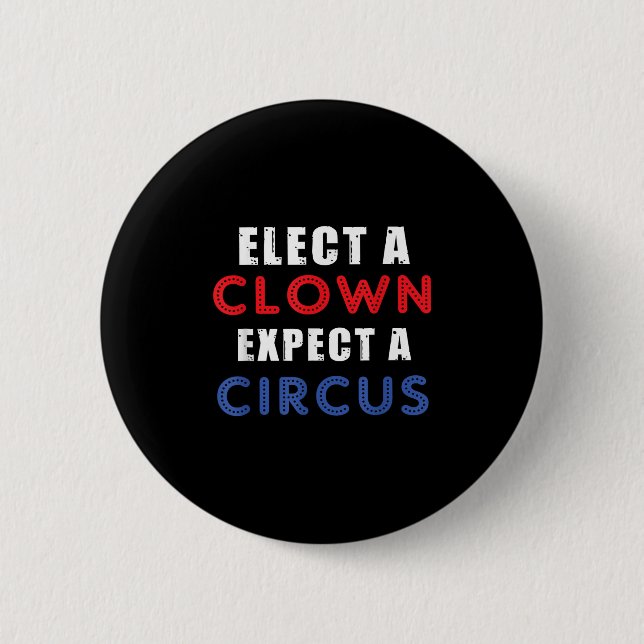 Wählen Sie einen Clown, der ein Circus Design-Anti Button (Vorderseite)