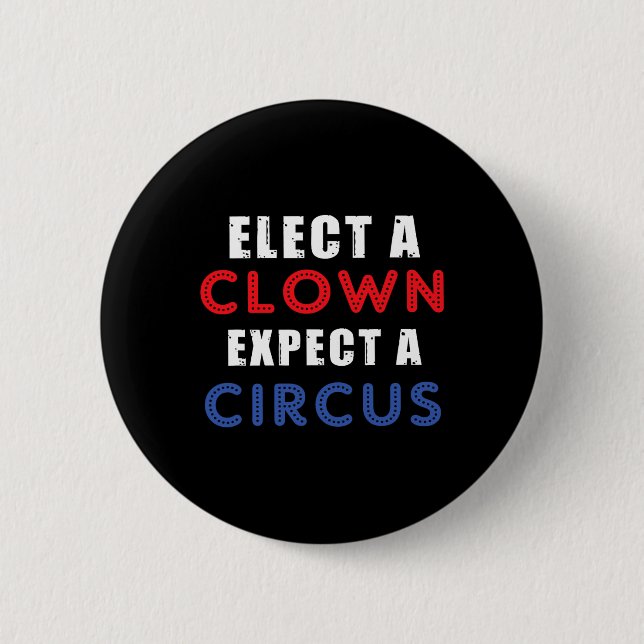 Wählen Sie einen Clown, der ein Circus Design-Anti Button (Vorderseite)