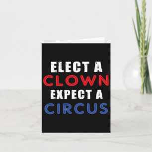 Wählen Sie einen Clown, der ein Circus Design-Anti Karte