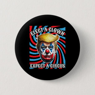 Wählen Sie einen Clown, der einen Zirkus erwartet Button