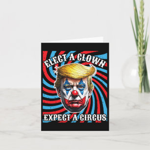 Wählen Sie einen Clown erwarten einen Circus Anti- Karte