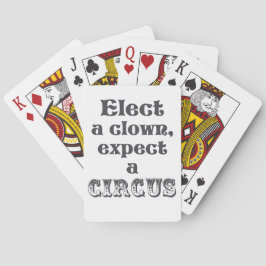 Wählen Sie einen Clown, erwarten Sie einen Zirkus! Spielkarten