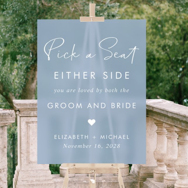 Wählen Sie einen Platz auf der einen oder anderen  Acrylschild (Von Creator hochgeladen)