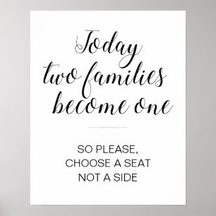 Wählen Sie einen Platz, der keine Hochzeitsfeier i Poster