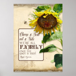 Wählen Sie einen Sitzplatz, nicht ein Nebenheirats Poster