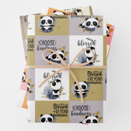 Wählen Sie Freundlichkeit; gesegnet jenseits von M Geschenkpapier Set