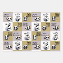 Wählen Sie Freundlichkeit; gesegnet jenseits von M Geschenkpapier Set