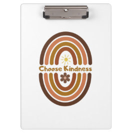 Wählen Sie Freundlichkeit, machen Sie die Welt fre Klemmbrett