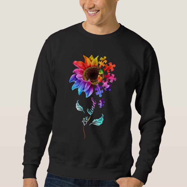 Wählen Sie Freundness Sei freundlich Autismus Bewu Sweatshirt (Vorderseite)