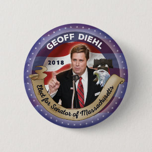 Wählen Sie Geoff Diehl für Senator von Button