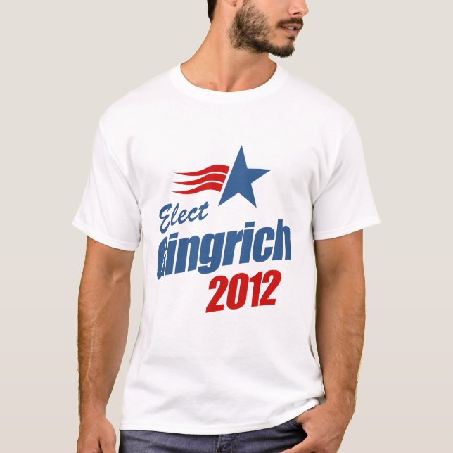 Wählen Sie Gingrich 2012 T-Shirt (Vorderseite)