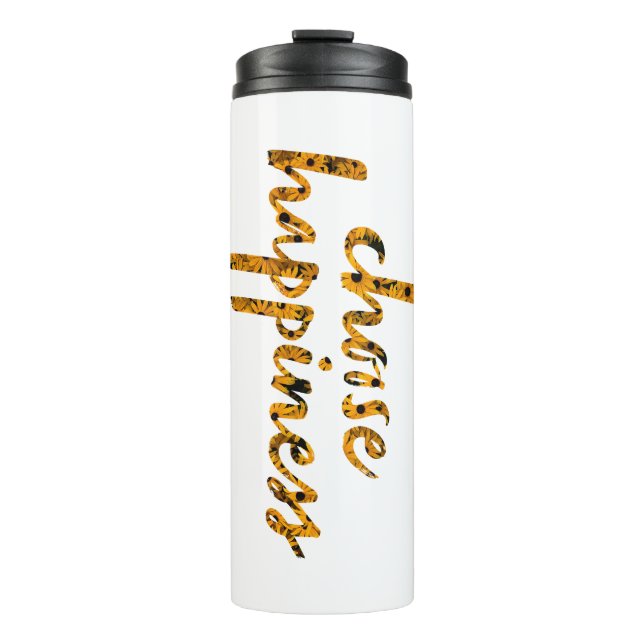 Wählen Sie Glück #8 Thermosbecher (Vorderseite)