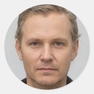 Wählen Sie Glück Runder Aufkleber