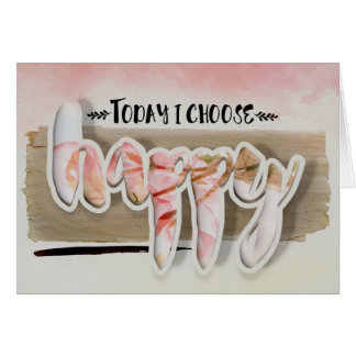 Wählen Sie glückliche Typografie-Blumen-leere