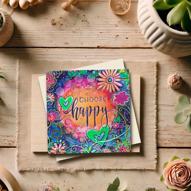 Wählen Sie Happy Colorful Fun fröhliche Inspirivit (Von Creator hochgeladen)