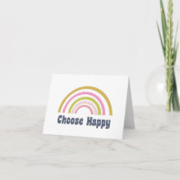 Wählen Sie Happy Niedlich Retro Rainbow Inspiratio