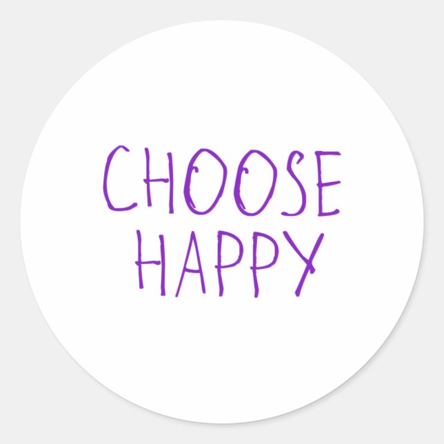 Wählen Sie Happy Sticker (Vorderseite)