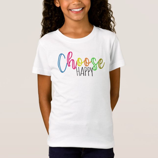 Wählen Sie Happy T - Shirt aus (Vorderseite)