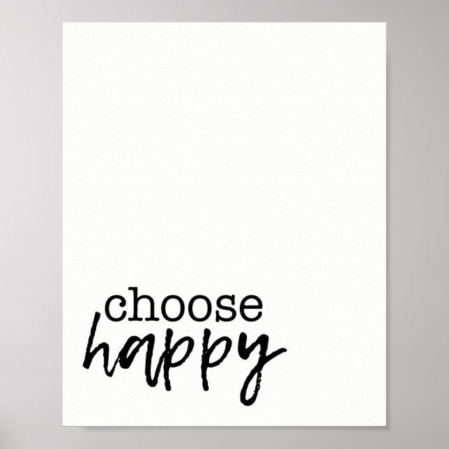 Wählen Sie Happy Wohngestaltung Inspiration Print Poster (Vorne)