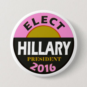 Wählen Sie Hillary 2016 Button