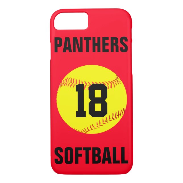Wählen Sie Ihr eigenes farbiges Softball-Handy-Geh Case-Mate iPhone Hülle (Rückseite)