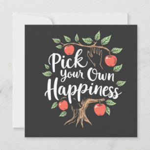 Wählen Sie Ihr eigenes Glück Apple Picking Saison 