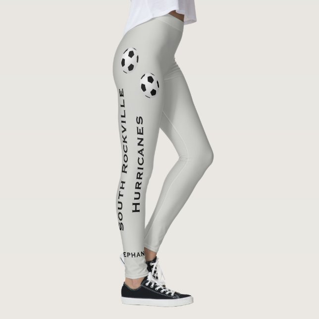 WÄHLEN SIE IHR FARBE- oder Graufußballteam mit Nam Leggings (Rechts)