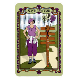 Wählen Sie Ihr Path_A_4x6 Kühlschrank-Magnet aus Magnet