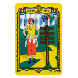 Wählen Sie Ihr Path_B_4x6 Kühlschrank-Magnet aus Magnet