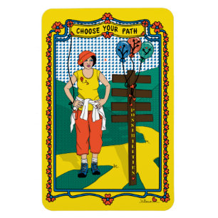 Wählen Sie Ihr Path_B_4x6 Kühlschrank-Magnet aus Magnet