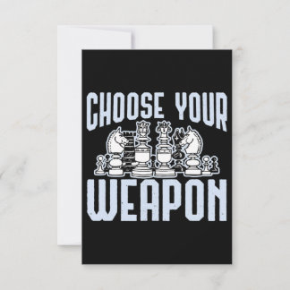 Wählen Sie Ihr Weapon Schachstück Geschenk Einladung