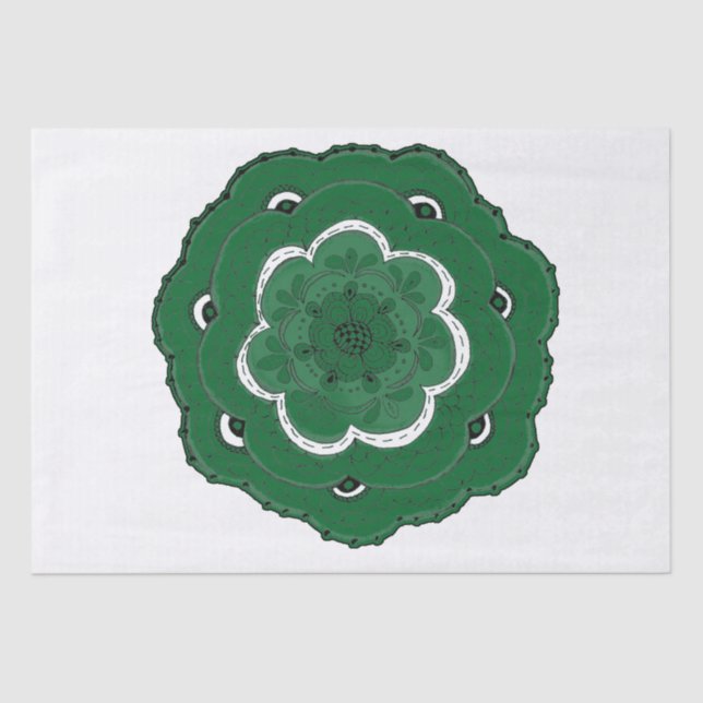 Wählen Sie Ihre eigene Blume für die Farblasche. Seidenpapier (Vorderseite)