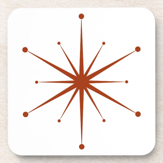 Wählen Sie Ihre eigene Sternexplosion Spaß Retro Getränkeuntersetzer (Vorderseite)