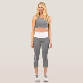 Wählen Sie Ihre Farbe benutzerdefinierte Yogname s Capri Leggings