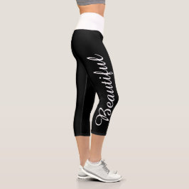Wählen Sie Ihre Farbe benutzerdefinierte Yogname s Capri Leggings