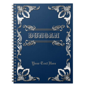 Wählen Sie Ihre Farbe Classic Book Cover Silver Or Notizblock