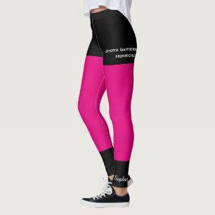 WÄHLEN SIE IHRE FARBE, Ihren Namen, Fake Black Sho Leggings